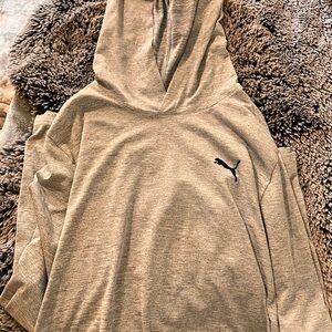 Men’s L Puma Light Grey Hoodie
